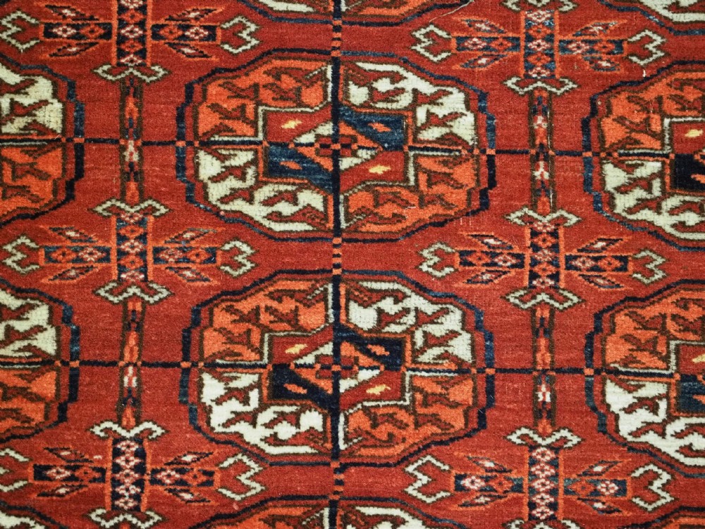 ANTIQUE TEKKE TURKMEN 'WEDDING' DOWRY RUG, WITH SILK HIGHLIGHTS, CIRCA 1900. View XII