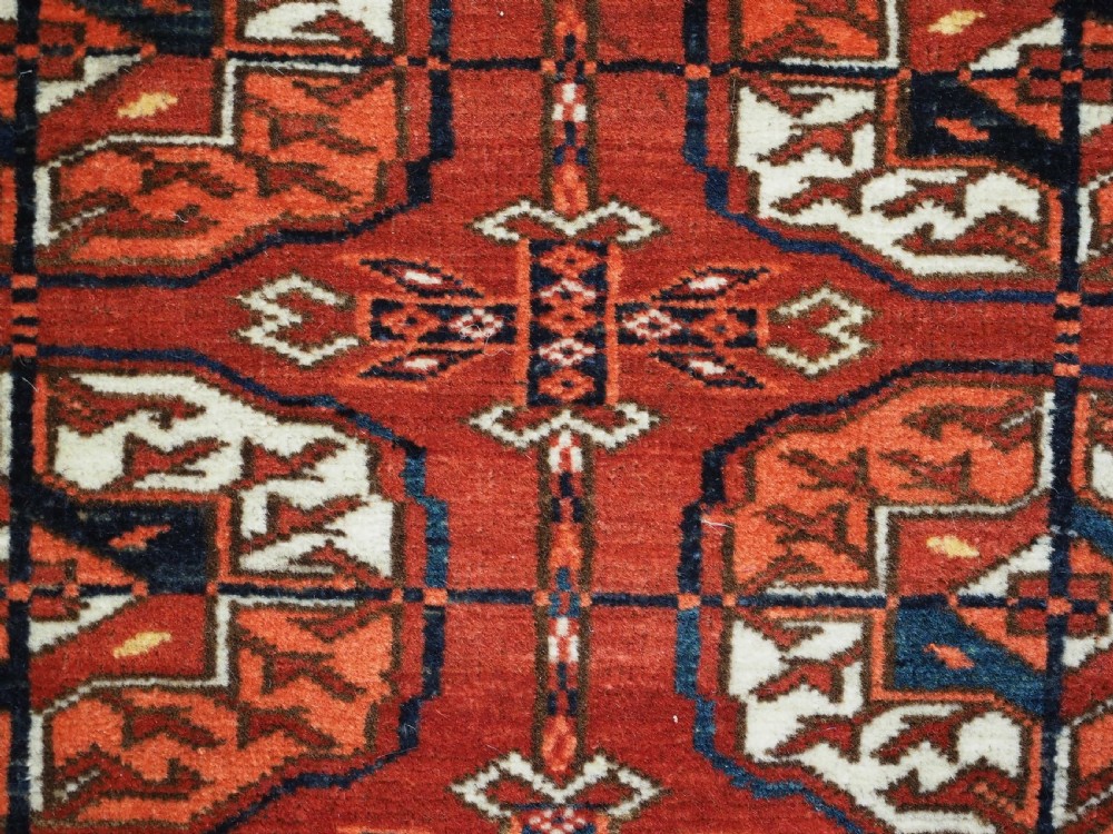 ANTIQUE TEKKE TURKMEN 'WEDDING' DOWRY RUG, WITH SILK HIGHLIGHTS, CIRCA 1900. View XIII