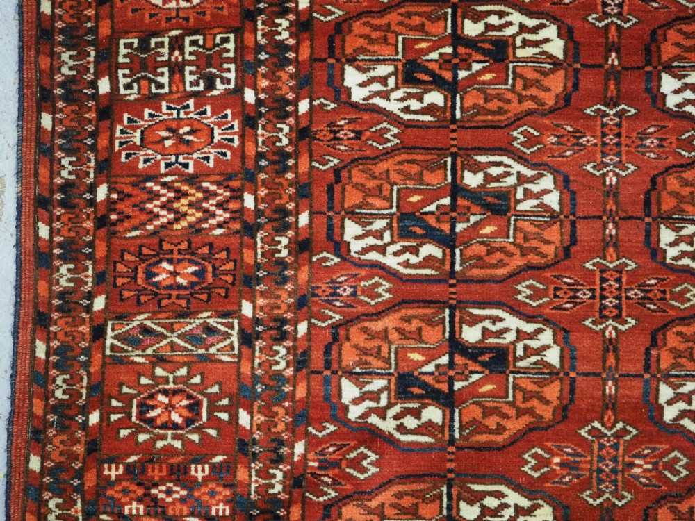 ANTIQUE TEKKE TURKMEN 'WEDDING' DOWRY RUG, WITH SILK HIGHLIGHTS, CIRCA 1900. View XVIII