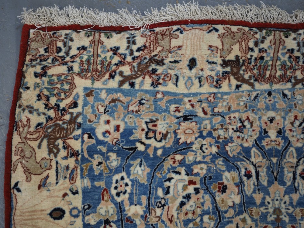 RARE ANTIQUE NAIN RUG, YOUNG WEAVERS LEARNING RUG FULL OF CHARM, CIRCA 1900. View V
