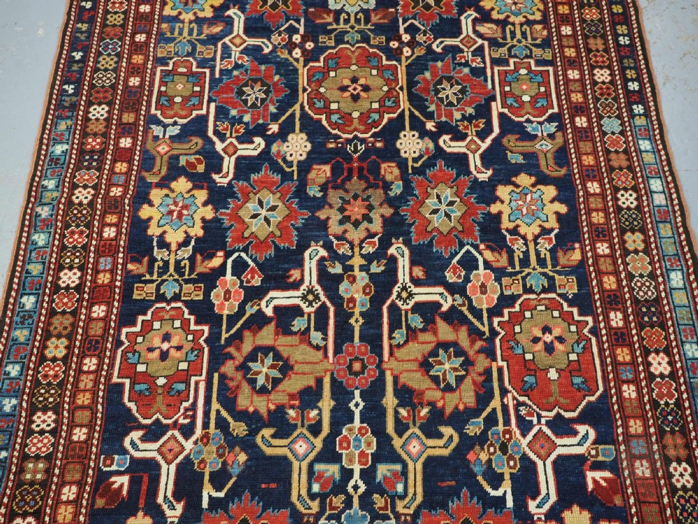 ANTIQUE CAUCASIAN SHIRVAN RUG WITH KUBA AFSHAN DESIGN, CIRCA 1900. View IV