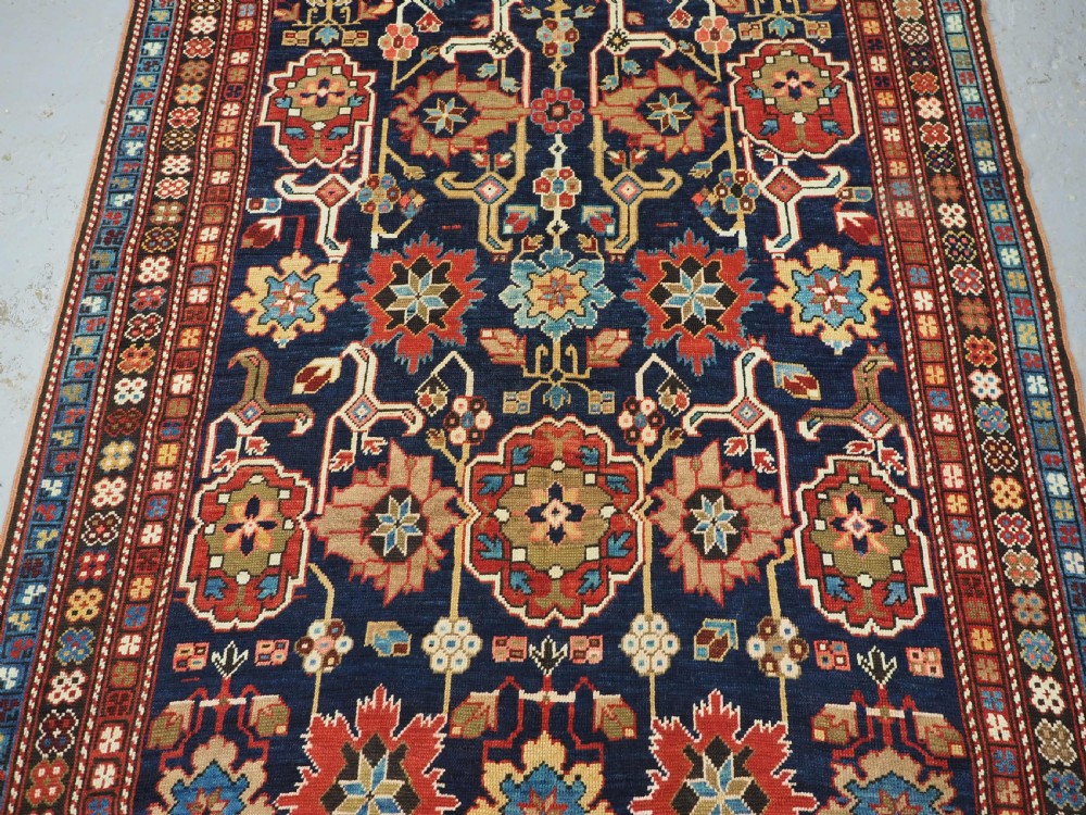 ANTIQUE CAUCASIAN SHIRVAN RUG WITH KUBA AFSHAN DESIGN, CIRCA 1900. View V