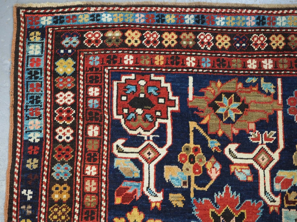 ANTIQUE CAUCASIAN SHIRVAN RUG WITH KUBA AFSHAN DESIGN, CIRCA 1900. View VII
