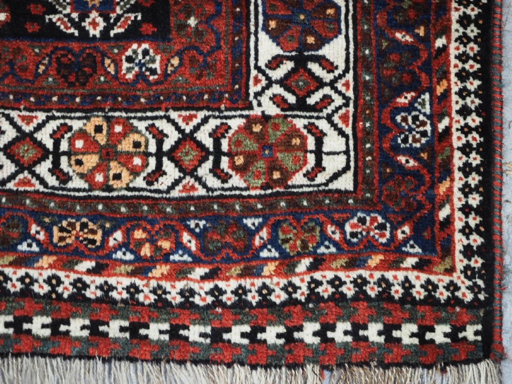 ANTIQUE TRIBAL RUG, SHIRAZ REGION, OUTSTANDING CONDITION, DATED 1921. View XVII