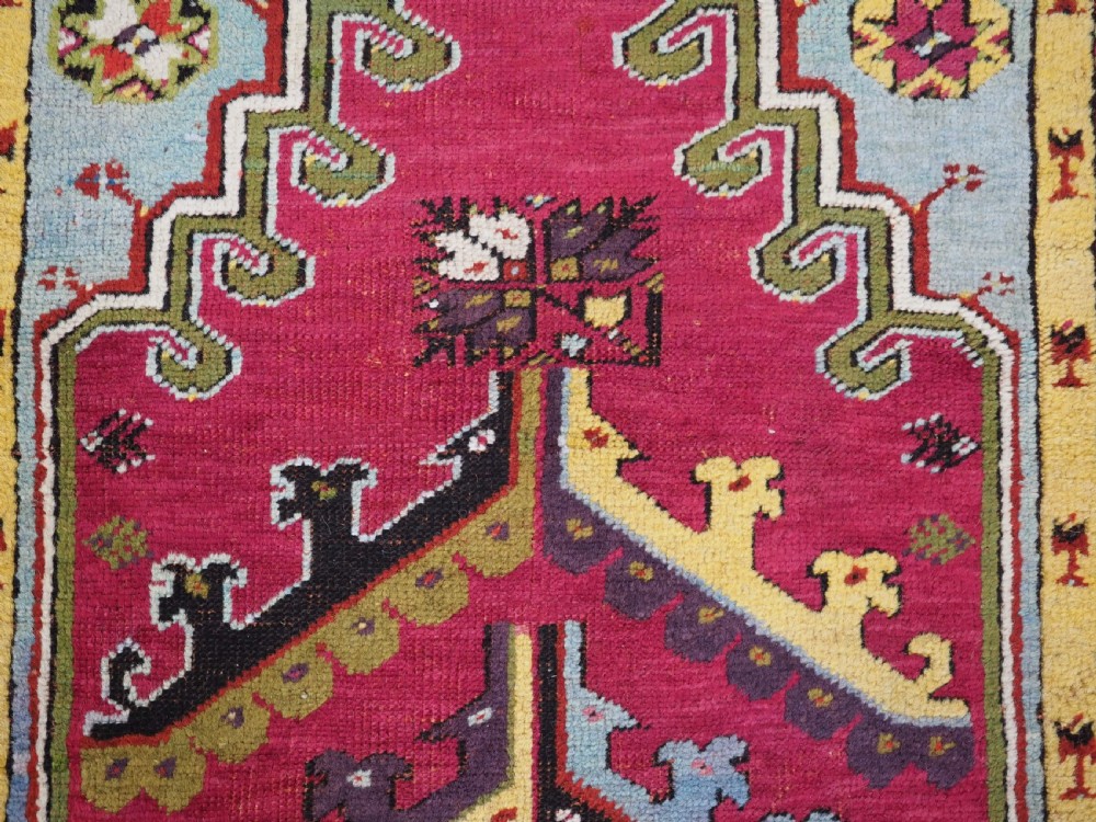 ANTIQUE TURKISH KIRSEHIR VILLAGE PRAYER RUG, CLASSIC DESIGN, 1880. View XII