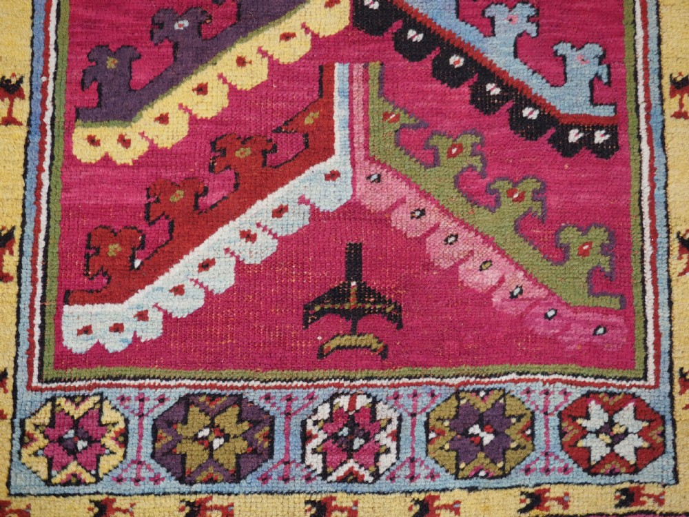 ANTIQUE TURKISH KIRSEHIR VILLAGE PRAYER RUG, CLASSIC DESIGN, 1880. View XV