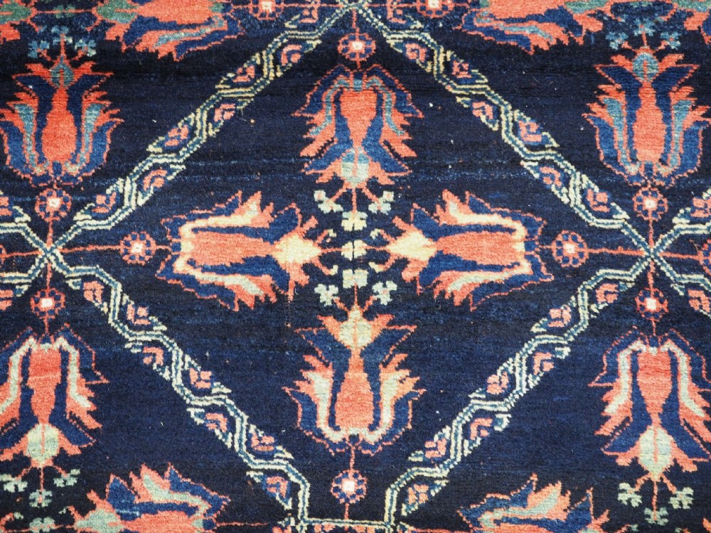 ANTIQUE AFSHAR TRIBAL RUG WITH LATTICE AND TULIP DESIGN, CIRCA 1890. View VII
