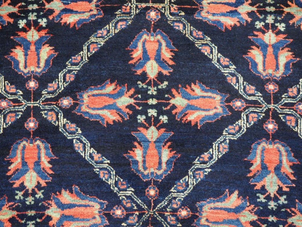 ANTIQUE AFSHAR TRIBAL RUG WITH LATTICE AND TULIP DESIGN, CIRCA 1890. View VIII