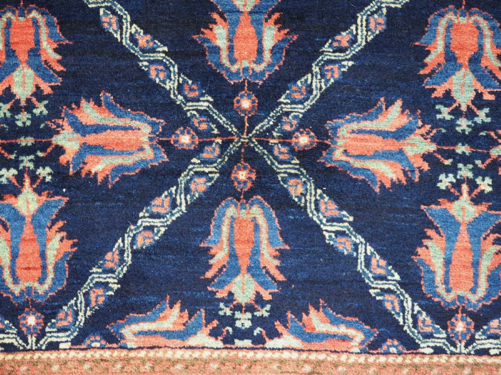 ANTIQUE AFSHAR TRIBAL RUG WITH LATTICE AND TULIP DESIGN, CIRCA 1890. View IX