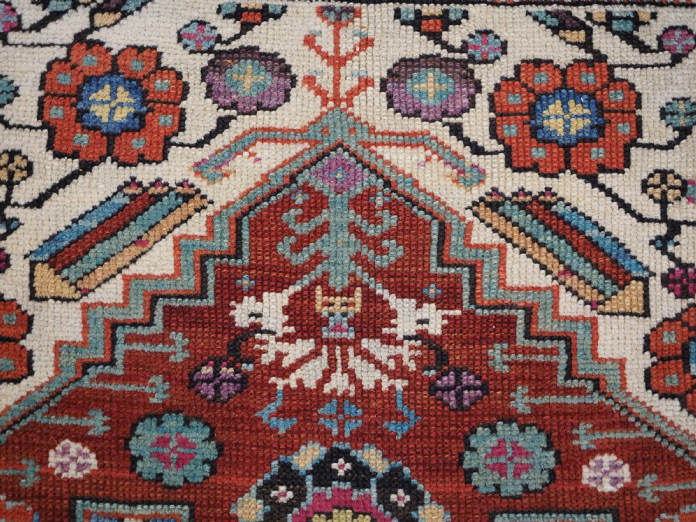 ANTIQUE TURKISH MIHALICIK VILLAGE RUG, FLORAL DESIGN, CIRCA 1900. View VIII