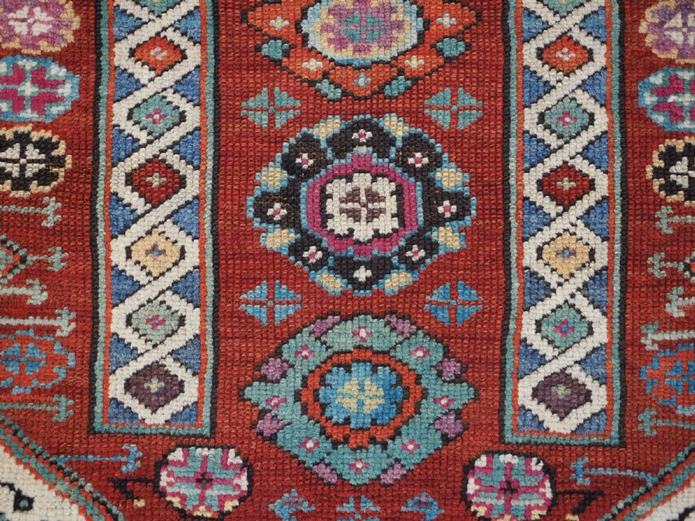 ANTIQUE TURKISH MIHALICIK VILLAGE RUG, FLORAL DESIGN, CIRCA 1900. View IX