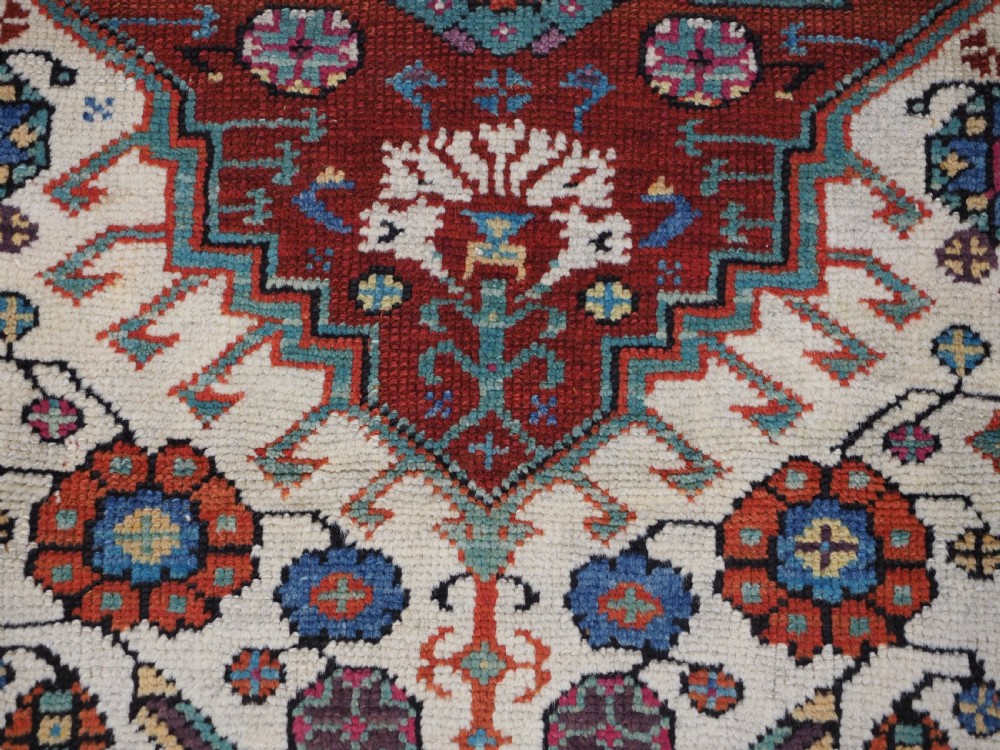 ANTIQUE TURKISH MIHALICIK VILLAGE RUG, FLORAL DESIGN, CIRCA 1900. View X