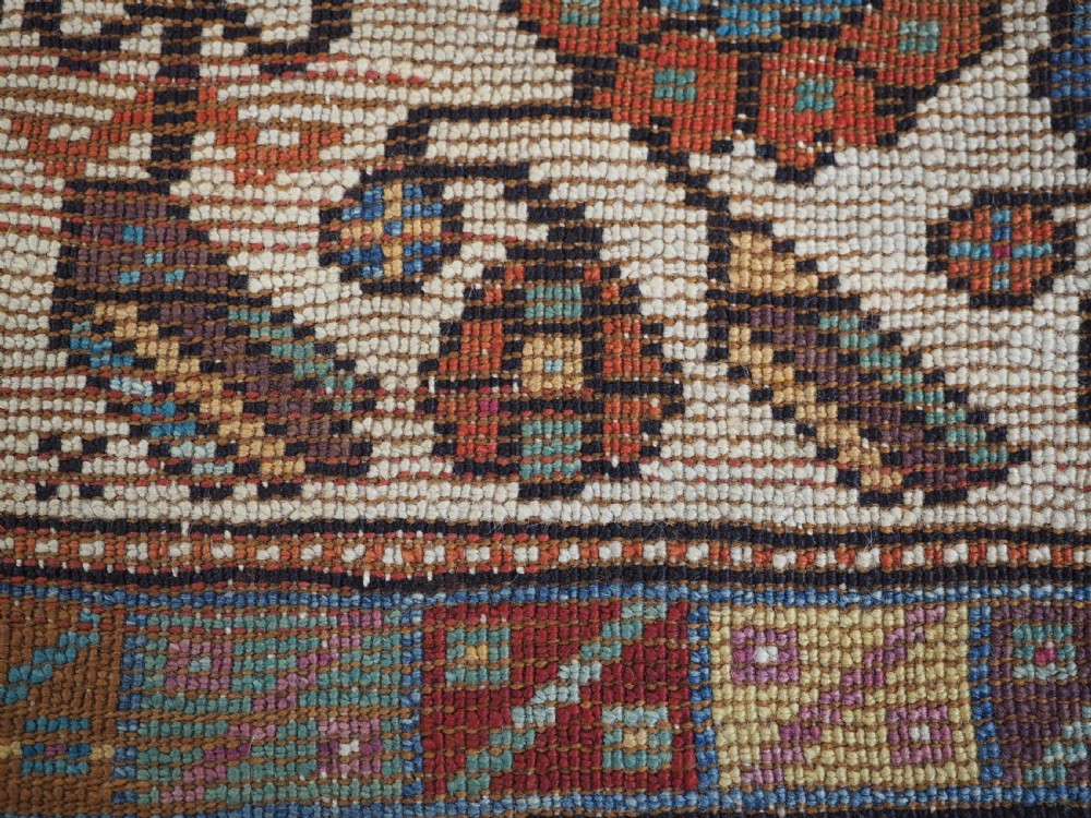 ANTIQUE TURKISH MIHALICIK VILLAGE RUG, FLORAL DESIGN, CIRCA 1900. View XII