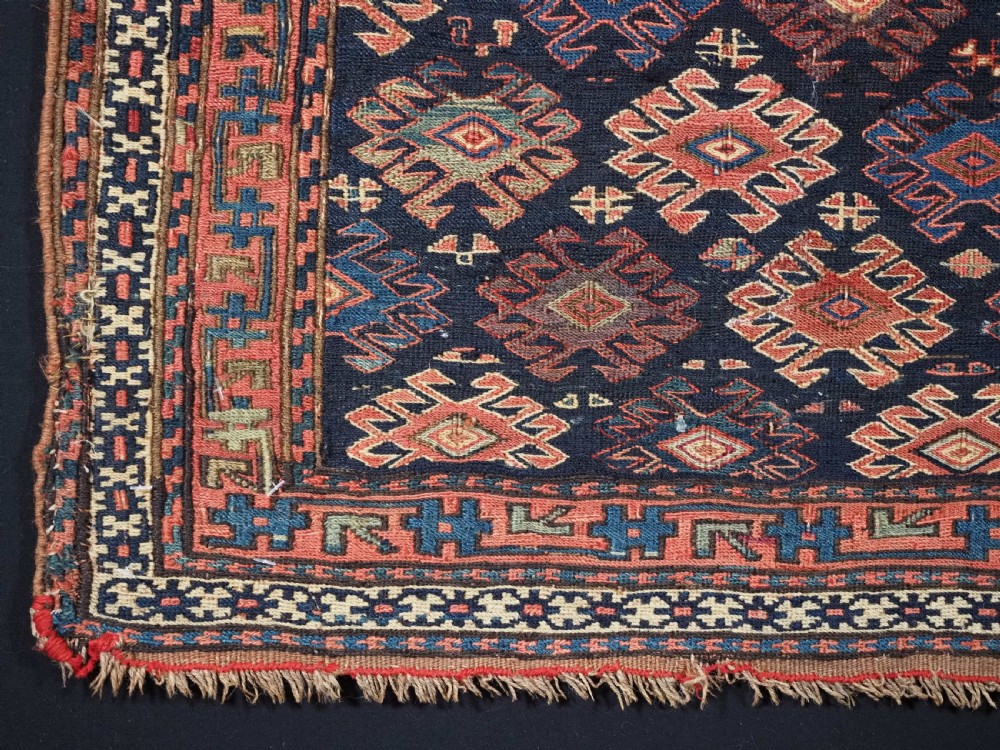 ANTIQUE SHAHSAVAN SADDLE BAG FACE IN SOUMAK TECHNIQUE, CIRCA 1880. View IV