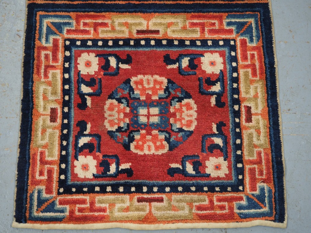 ANTIQUE CHINESE NINGXIA BENCH RUNNER, GREAT CONDITION, CIRCA 1900. View VII