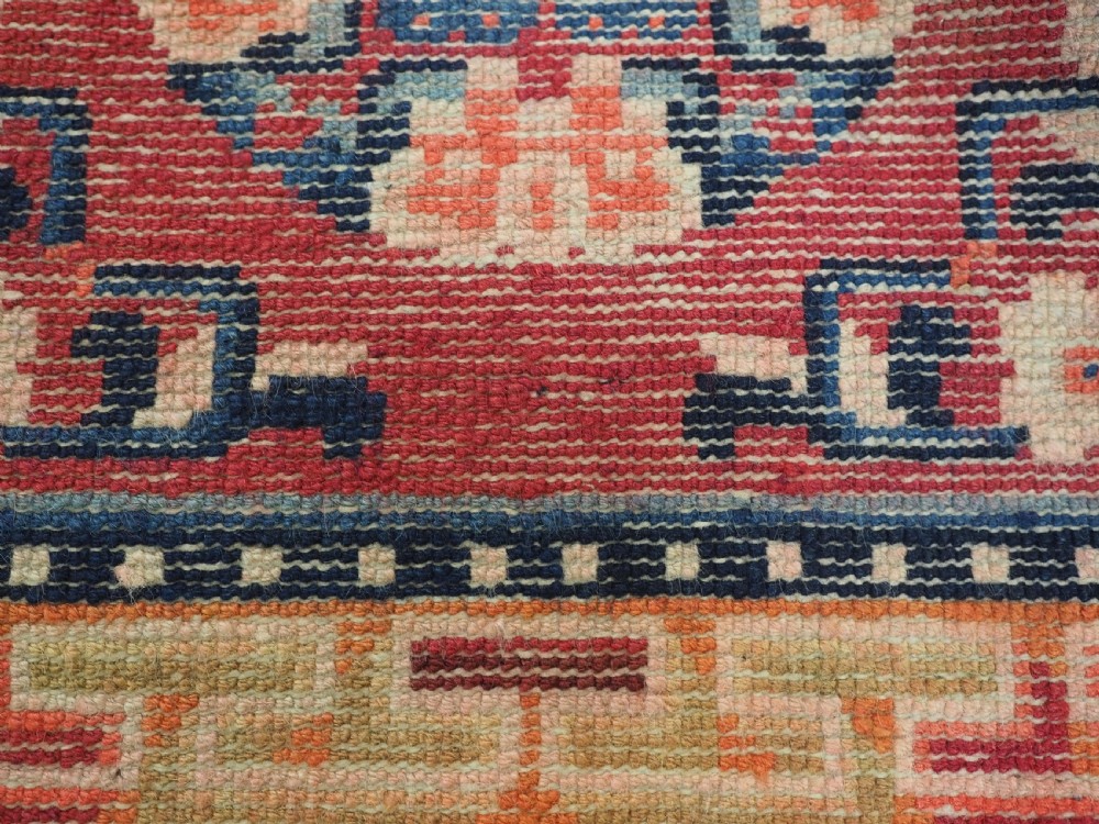 ANTIQUE CHINESE NINGXIA BENCH RUNNER, GREAT CONDITION, CIRCA 1900. View X