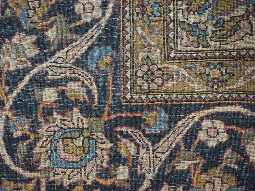 ANTIQUE ISFAHAN REGION VILLAGE RUG, TRADITIONAL DESIGN, (ONE OF A PAIR A) CIRCA 1920. View XIII