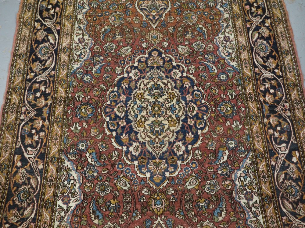 ANTIQUE ISFAHAN REGION VILLAGE RUG, TRADITIONAL DESIGN, (One of a pair b) CIRCA 1920. View IV
