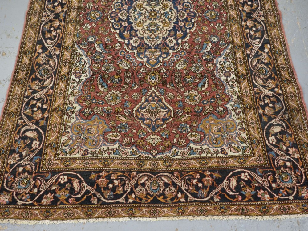 ANTIQUE ISFAHAN REGION VILLAGE RUG, TRADITIONAL DESIGN, (One of a pair b) CIRCA 1920. View V