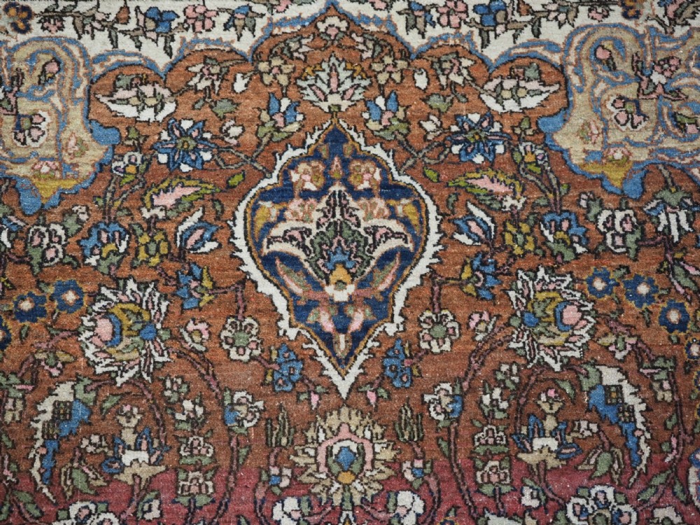 ANTIQUE ISFAHAN REGION VILLAGE RUG, TRADITIONAL DESIGN, (One of a pair b) CIRCA 1920. View VII