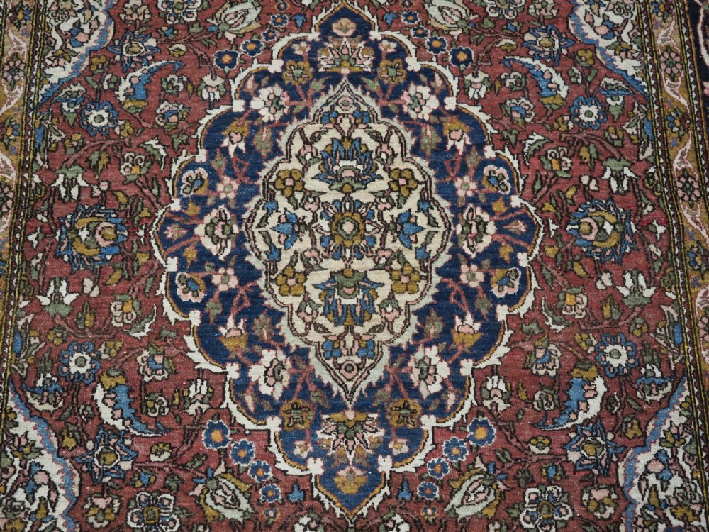 ANTIQUE ISFAHAN REGION VILLAGE RUG, TRADITIONAL DESIGN, (One of a pair b) CIRCA 1920. View VIII