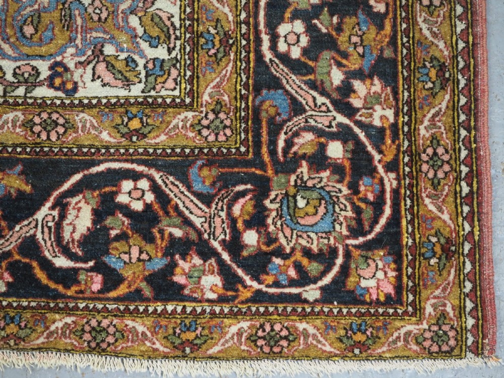 ANTIQUE ISFAHAN REGION VILLAGE RUG, TRADITIONAL DESIGN, (One of a pair b) CIRCA 1920. View XII