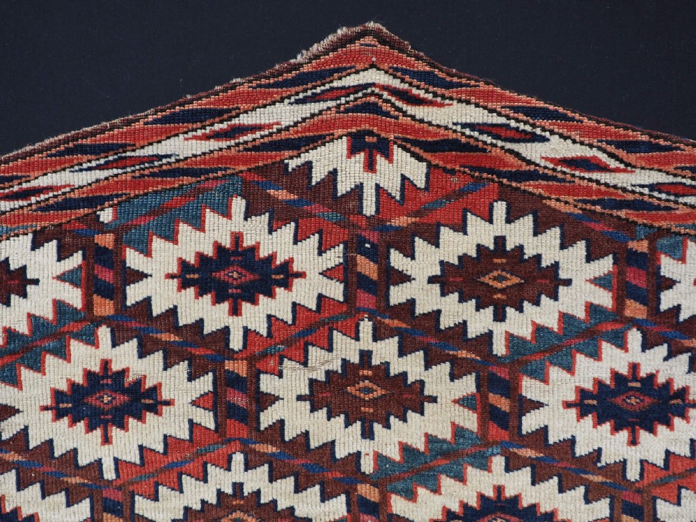 ANTIQUE YOMUT TURKMEN ASMALYK, BRIDAL CAMEL DECORATION, SUPERB COLOURS, 2ND HALF 19TH CENTURY. View III