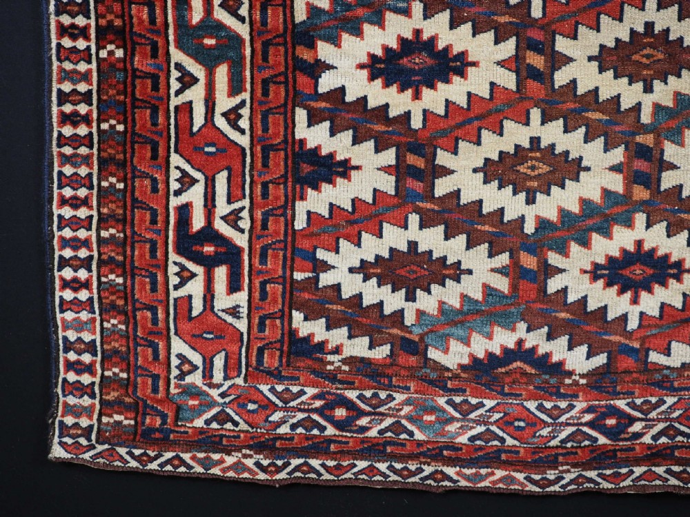 ANTIQUE YOMUT TURKMEN ASMALYK, BRIDAL CAMEL DECORATION, SUPERB COLOURS, 2ND HALF 19TH CENTURY. View VI