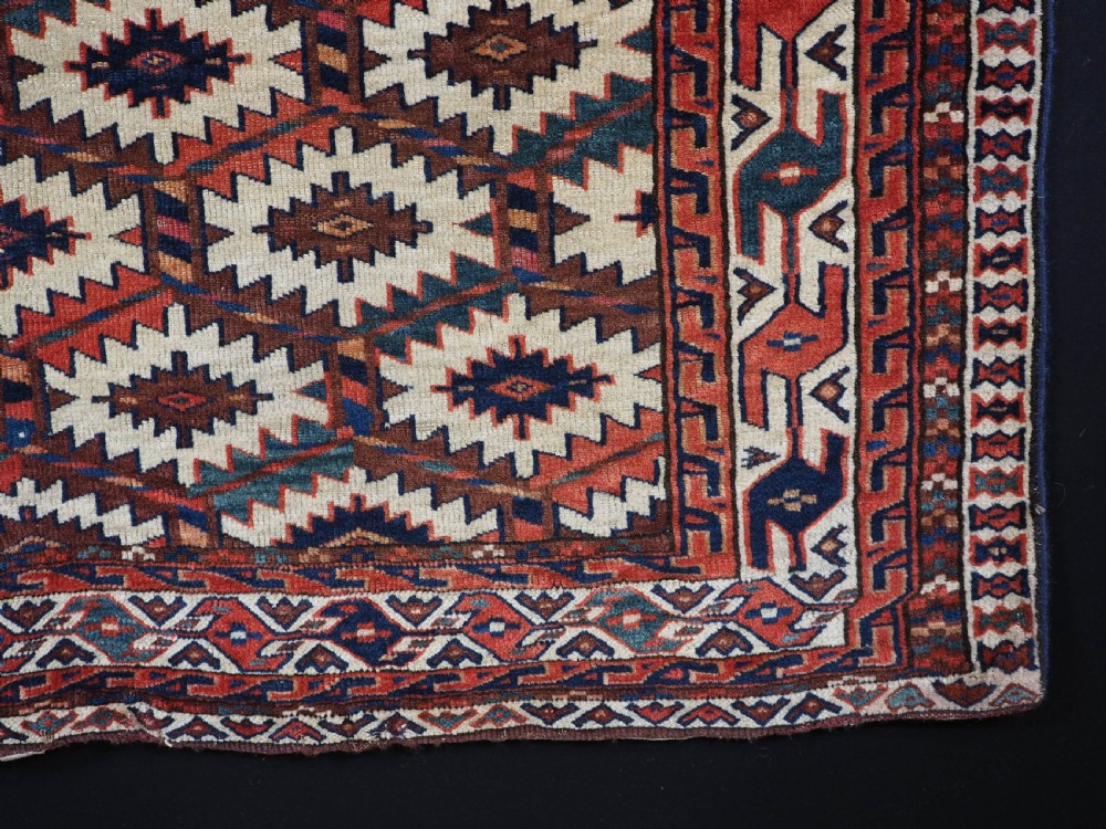 ANTIQUE YOMUT TURKMEN ASMALYK, BRIDAL CAMEL DECORATION, SUPERB COLOURS, 2ND HALF 19TH CENTURY. View VII
