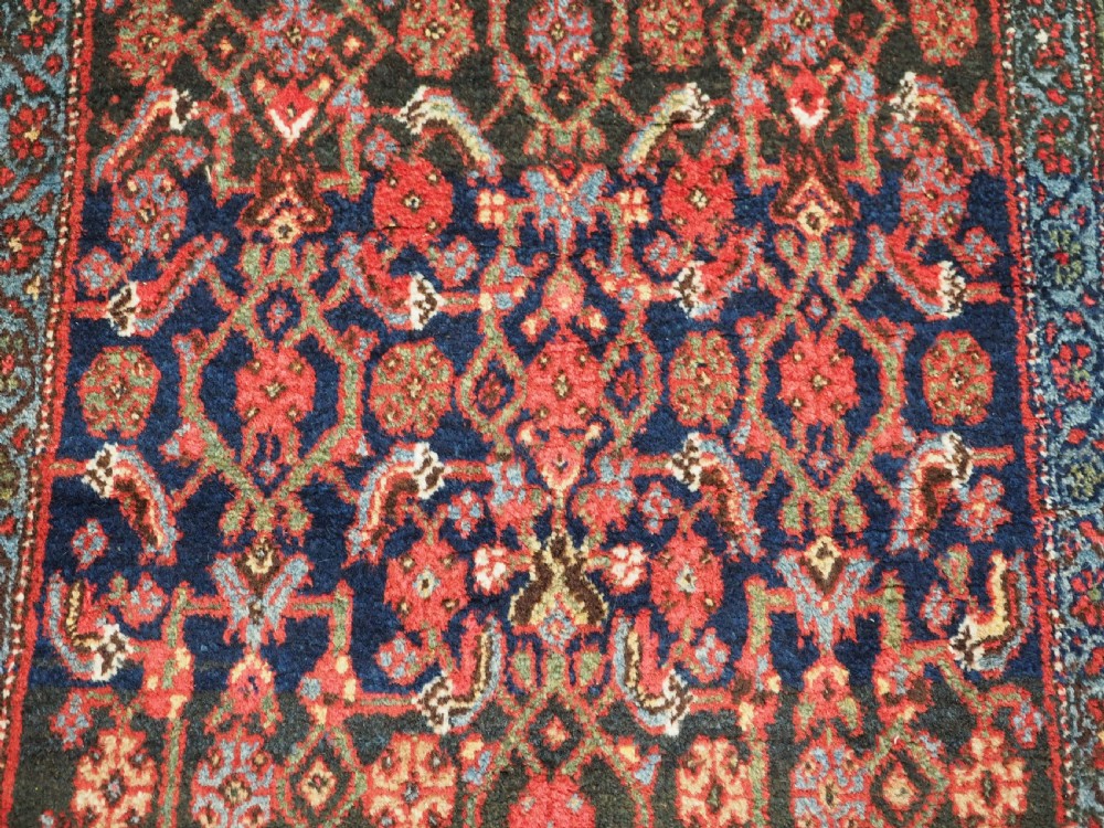 ANTIQUE BIJAR RUG, WOOL FOUNDATION, HERATI DESIGN, CIRCA 1900. View VI