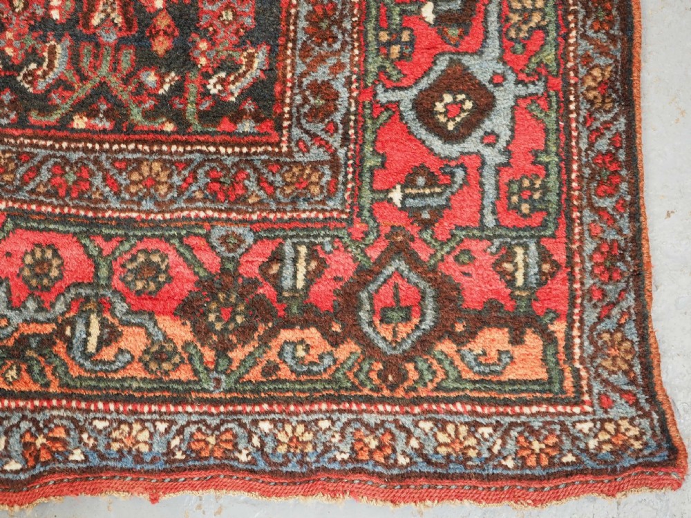 ANTIQUE BIJAR RUG, WOOL FOUNDATION, HERATI DESIGN, CIRCA 1900. View VIII
