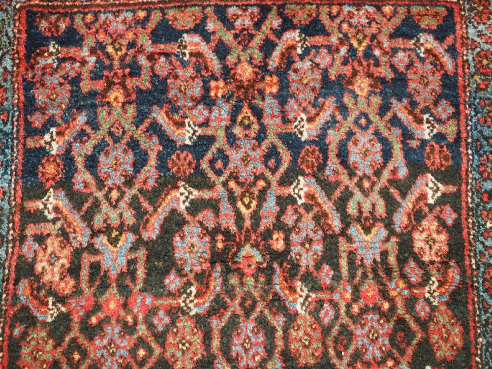 ANTIQUE BIJAR RUG, WOOL FOUNDATION, HERATI DESIGN, CIRCA 1900. View X
