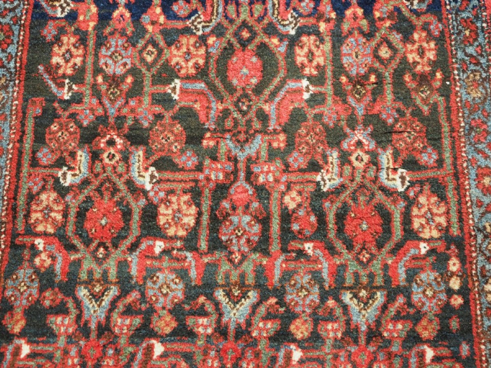 ANTIQUE BIJAR RUG, WOOL FOUNDATION, HERATI DESIGN, CIRCA 1900. View XI