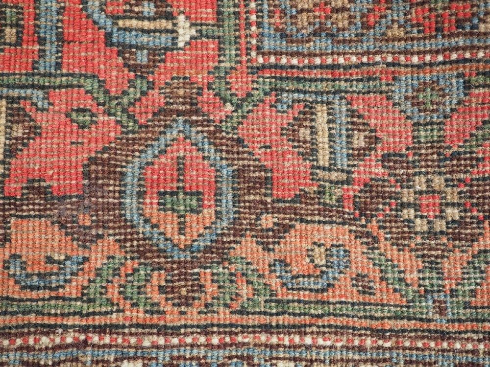 ANTIQUE BIJAR RUG, WOOL FOUNDATION, HERATI DESIGN, CIRCA 1900. View XII