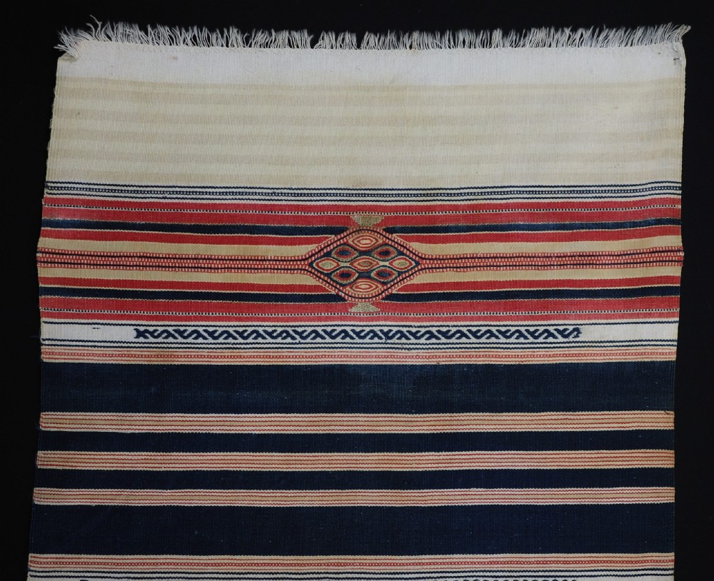 ANTIQUE SYRIAN ALEPPO PRAYER KILIM, BEAUTIFUL DISPLAY ITEM, LATE 19TH CENTURY. View IV