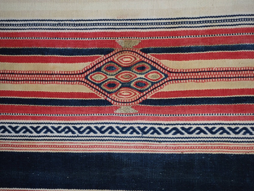 ANTIQUE SYRIAN ALEPPO PRAYER KILIM, BEAUTIFUL DISPLAY ITEM, LATE 19TH CENTURY. View VI