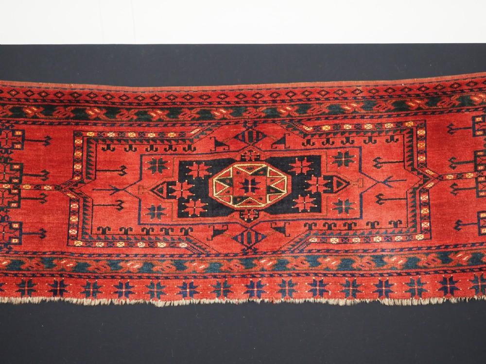 ANTIQUE ERSARI TURKMEN TORBA WITH STAR IN OCTAGON DESIGN, LARGE SIZE, CIRCA 1880. View II