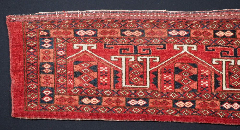 ANTIQUE ERSARI TURKMEN TORBA OF SCARCE DESIGN, EXCELLENT CONDITION, CIRCA 1890. View II