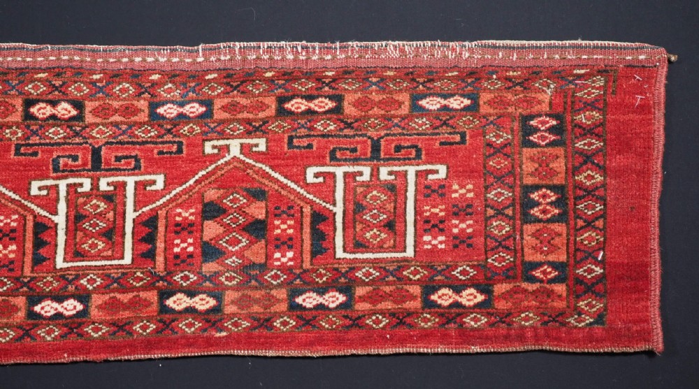 ANTIQUE ERSARI TURKMEN TORBA OF SCARCE DESIGN, EXCELLENT CONDITION, CIRCA 1890. View IV