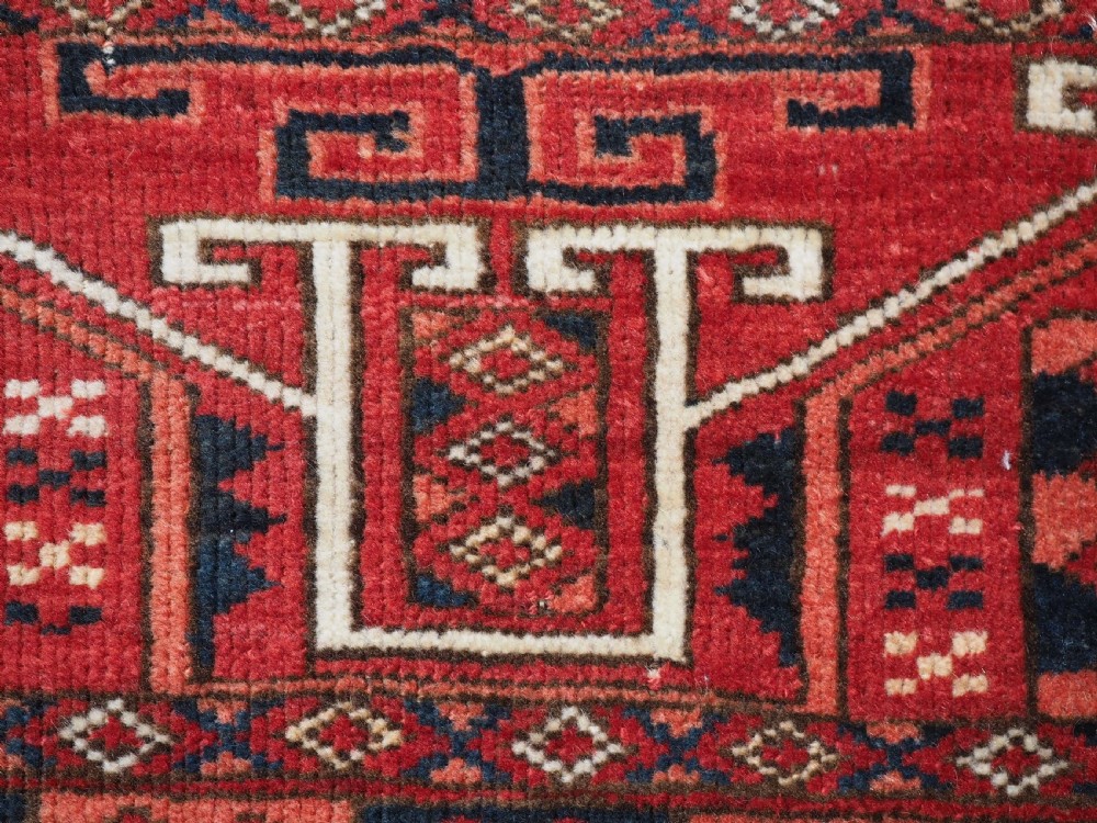ANTIQUE ERSARI TURKMEN TORBA OF SCARCE DESIGN, EXCELLENT CONDITION, CIRCA 1890. View IX