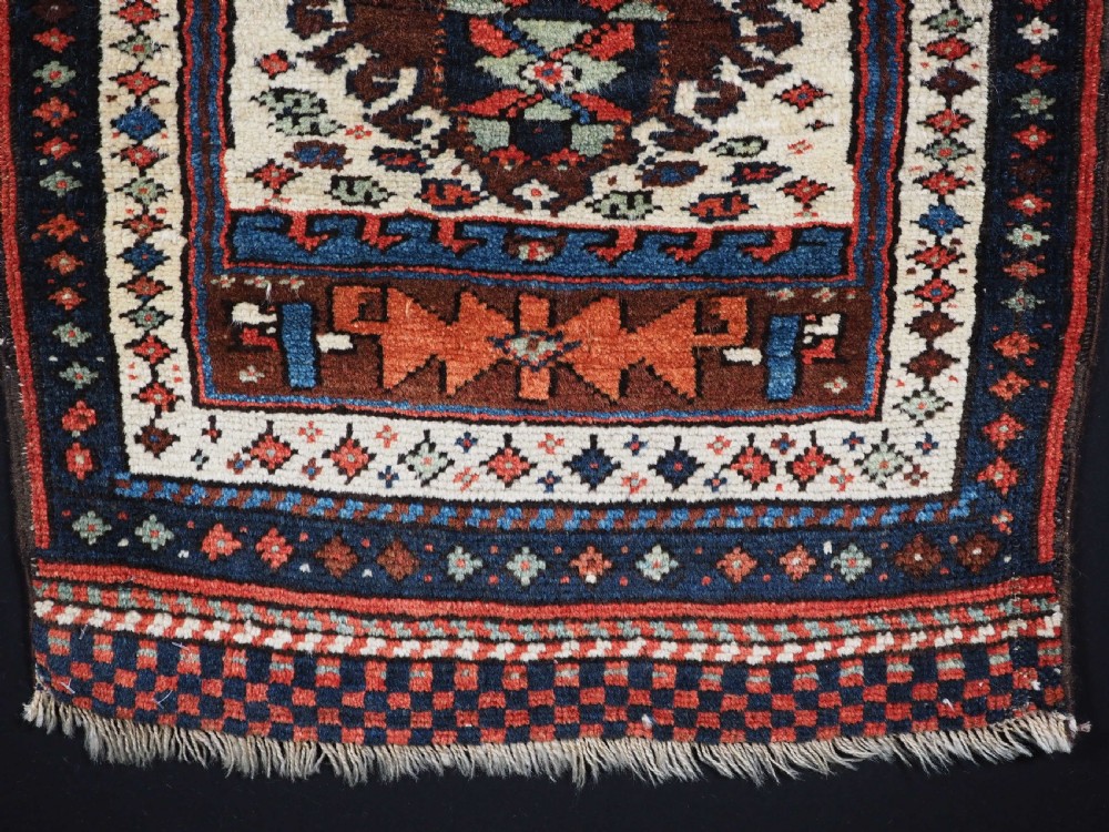 A PAIR OF ANTIQUE KURDISH SADDLE BAG FACES, SUPERB CONDITION, CIRCA 1900. View IX