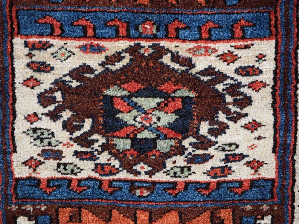A PAIR OF ANTIQUE KURDISH SADDLE BAG FACES, SUPERB CONDITION, CIRCA 1900. View XI