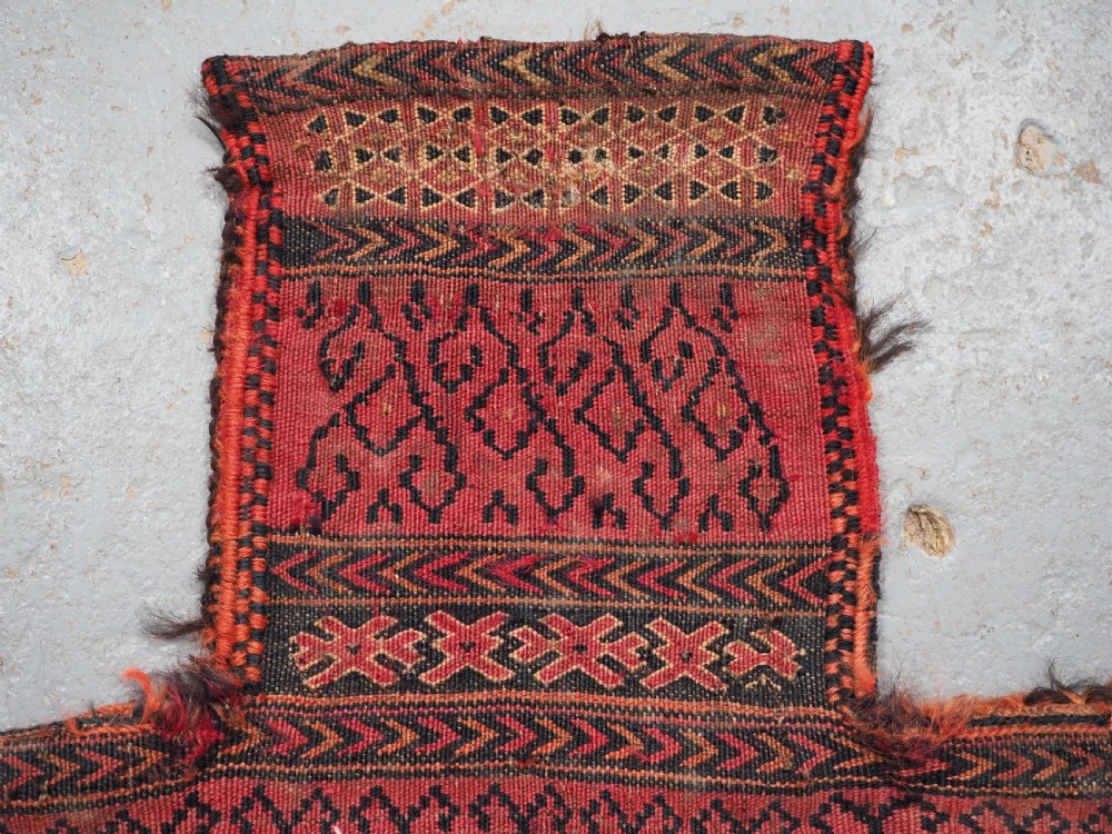 ANTIQUE SALT BAG BY THE SANGTSCHULI NOMADS, WESTERN AFGHANISTAN, CIRCA 1900/20. View III