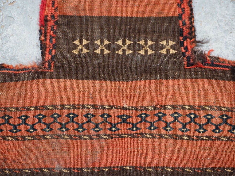 ANTIQUE SALT BAG BY THE SANGTSCHULI NOMADS, WESTERN AFGHANISTAN, CIRCA 1900/20. View VII