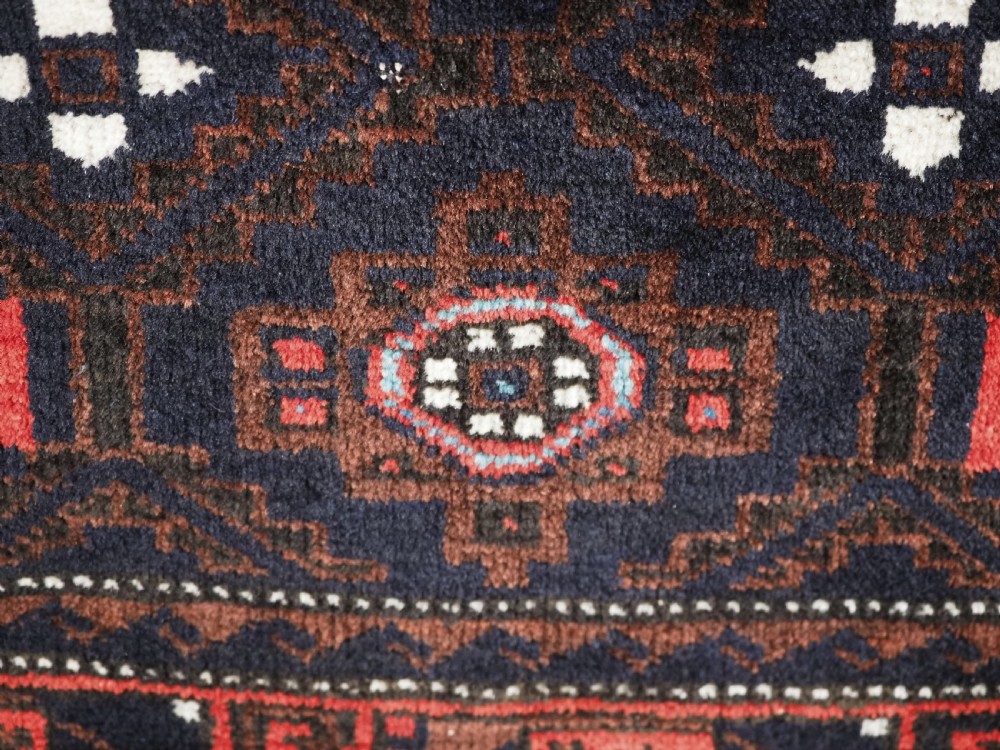 ANTIQUE BALUCH SADDLE BAG FACE WITH SNOWFLAKE DESIGN, CIRCA 1900. View VII