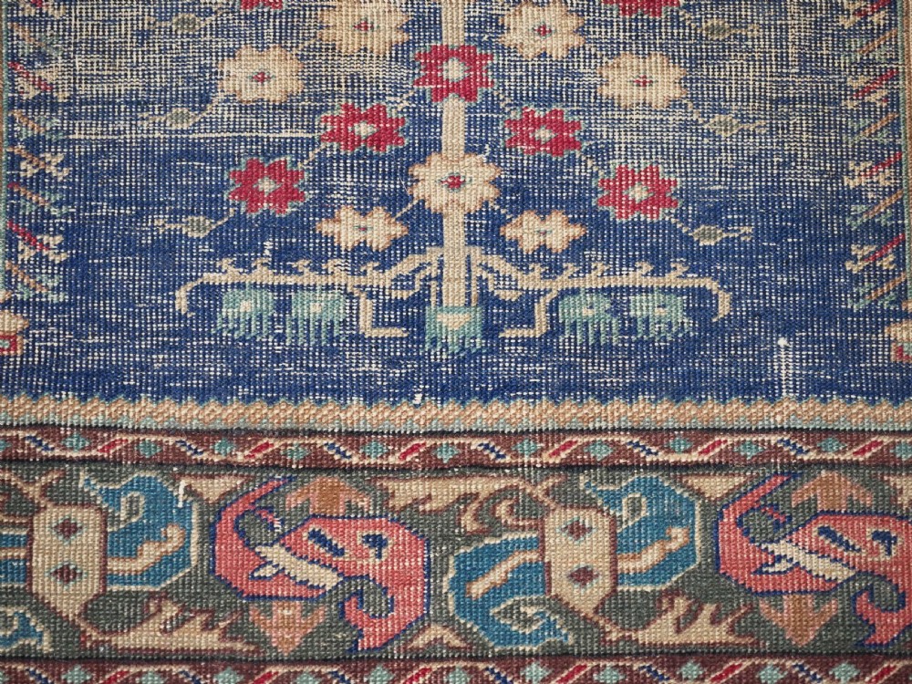 ANTIQUE TURKISH KULA VILLAGE PRAYER RUG, UNUSUAL DESIGN, 2ND HALF 19TH CENTURY. View XI