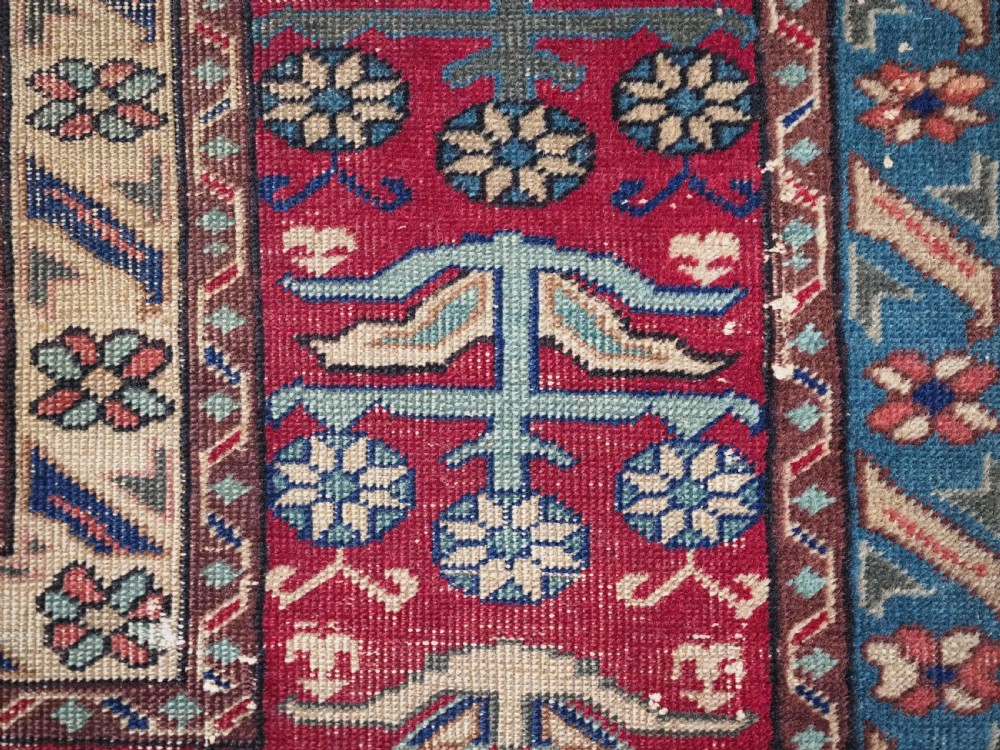 ANTIQUE TURKISH KULA VILLAGE PRAYER RUG, UNUSUAL DESIGN, 2ND HALF 19TH CENTURY. View XII