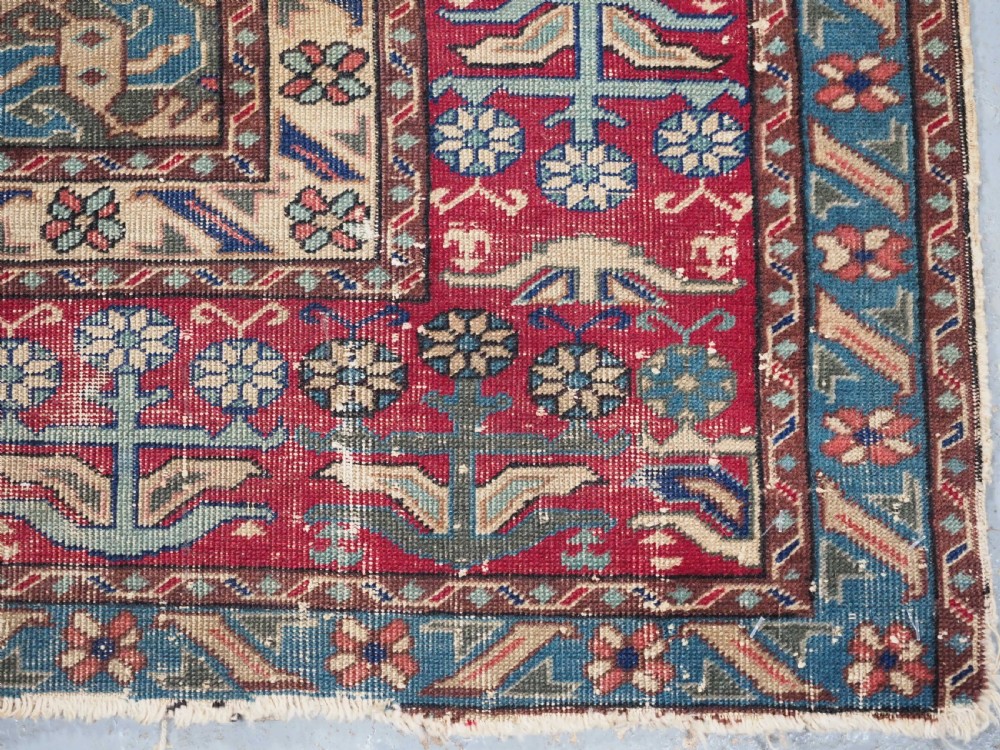 ANTIQUE TURKISH KULA VILLAGE PRAYER RUG, UNUSUAL DESIGN, 2ND HALF 19TH CENTURY. View XIII