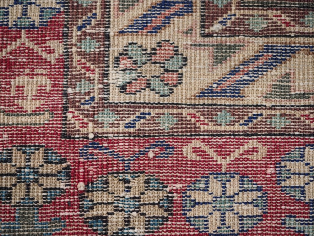 ANTIQUE TURKISH KULA VILLAGE PRAYER RUG, UNUSUAL DESIGN, 2ND HALF 19TH CENTURY. View XIV