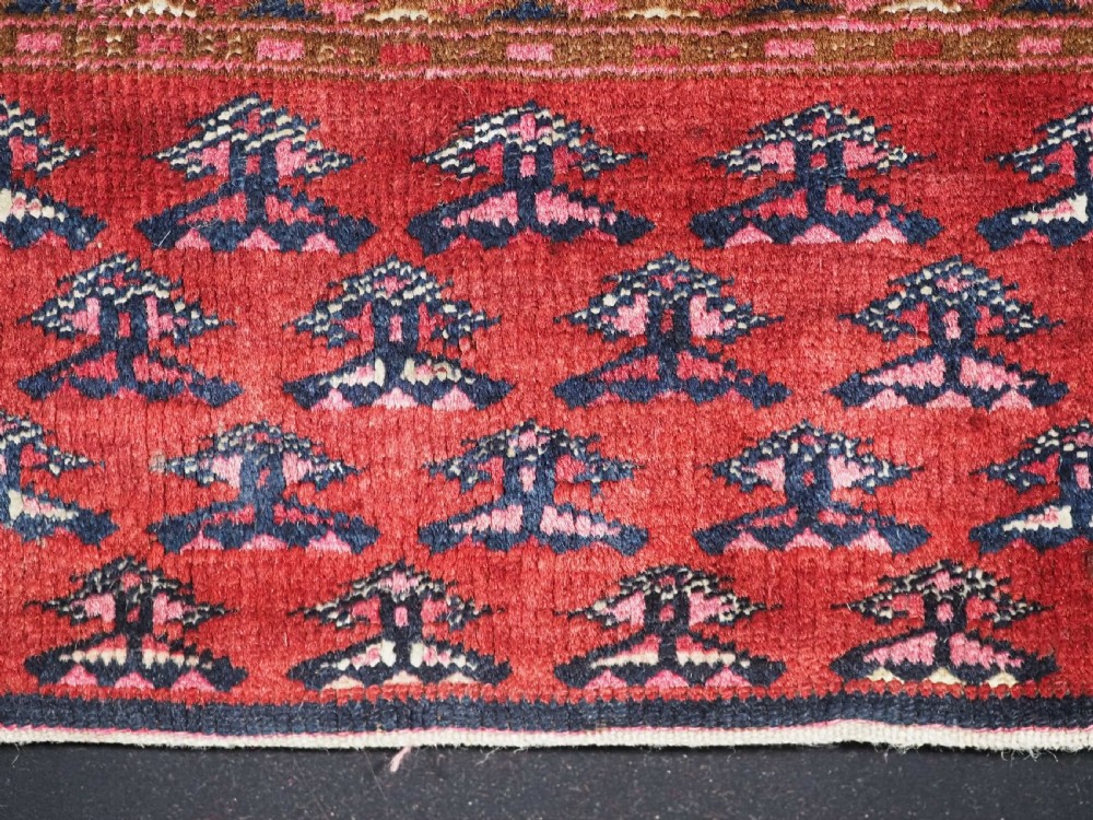 ANTIQUE SARYK TURKMEN CHUVAL FACE, COTTON AND COCHINEAL HIGHLIGHTS, 2ND HALF 19TH CENT. View XII